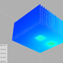 GaN LED array case study model